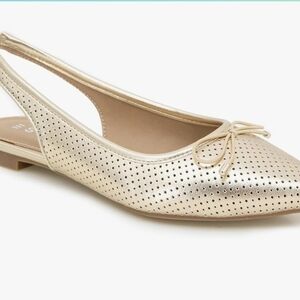 Esprit Elegant Gold Women's Slingback Flats